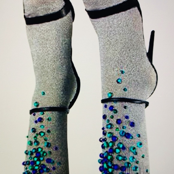 RHINESTONE COTTON SOCKS - Picture 2 of 7
